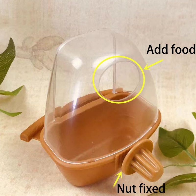 Transparent Bird Feeder.